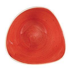 Bols triangulaires Churchill Stonecast Berry Red 153mm (Lot de 12) - Gastronoble - DW366