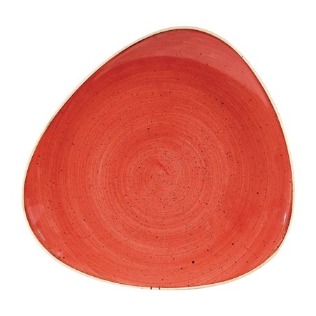 Assiettes triangulaires Churchill Stonecast Berry Red 265mm (Lot de 12) - Gastronoble - DW367