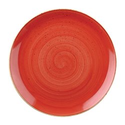 Assiettes coupes rondes Churchill Stonecast Berry Red 182mm (Lot de 12) - Gastronoble - DW368