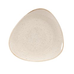 Assiettes triangulaires Churchill Stonecast Nutmeg Cream 265mm (Lot de 12) - Gastronoble - DW372