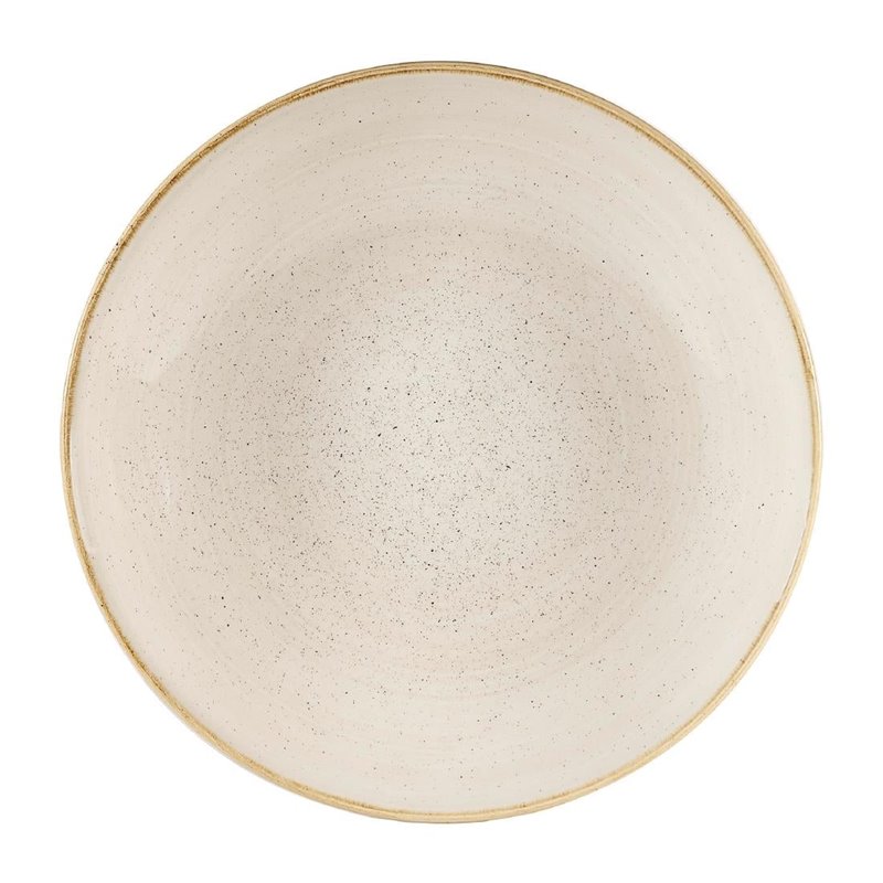Assiettes coupes rondes Churchill Stonecast Nutmeg Cream 310mm (Lot de 6) - Gastronoble - DW374