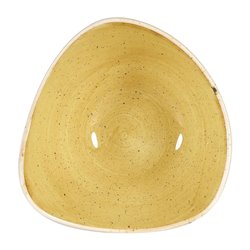 Bols triangulaires Churchill Stonecast Mustard Seed Yellow 153mm (Lot de 12) - Gastronoble - DW375