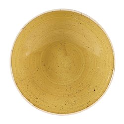Assiettes coupes rondes Churchill Stonecast Mustard Seed Yellow 182mm (Lot de 12) - Gastronoble - DW376