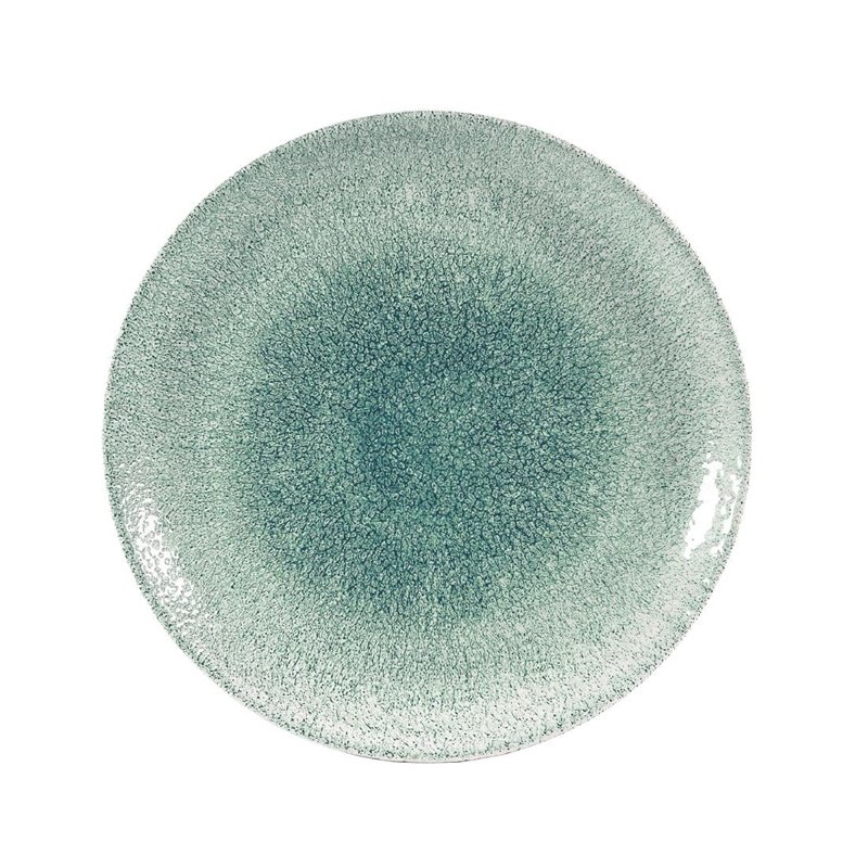 Assiettes rondes Churchill Studio Prints Raku Jade Green 288mm (Lot de 12) - Gastronoble - DW384