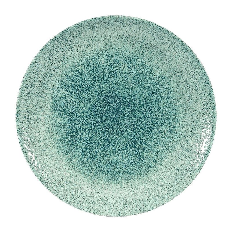 Assiettes rondes Churchill Studio Prints Raku Jade Green 260mm (Lot de 12) - Gastronoble - DW400