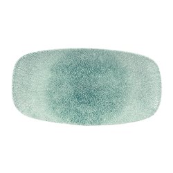 Assiettes oblongues Churchill Studio Prints Raku Jade Green 153 x 298mm (Lot de 12) - Gastronoble - DW405
