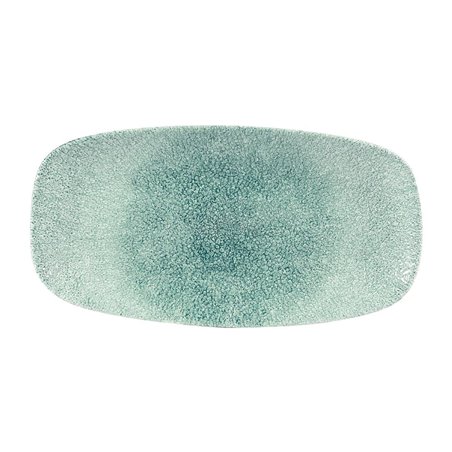 Assiettes oblongues Churchill Studio Prints Raku Jade Green 153 x 298mm (Lot de 12) - Gastronoble - DW405