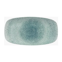 Assiettes oblongues Churchill Studio Prints Raku Jade Green 189 x 355mm (Lot de 6) - Gastronoble - DW406