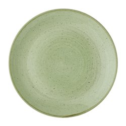 Assiettes avec rebord Churchill Stonecast Sage Green 260mm (Lot de 12) - Gastronoble - DX006