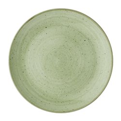 Assiettes avec rebord Churchill Stonecast Sage Green 217mm (Lot de 12) - Gastronoble - DX007