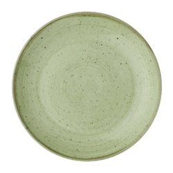 Assiettes avec rebord Churchill Stonecast Sage Green 165mm (Lot de 12) - Gastronoble - DX008