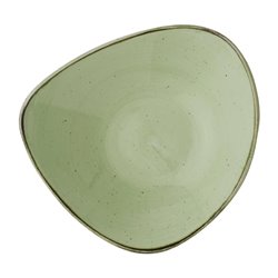 Bols triangulaires Churchill Stonecast Sage Green 235mm (Lot de 12) - Gastronoble - DX013