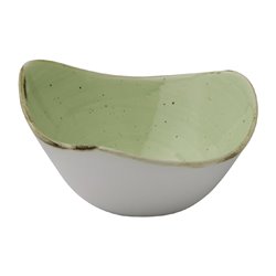 Bols triangulaires Churchill Stonecast Sage Green 153mm (Lot de 12) - Gastronoble - DX015