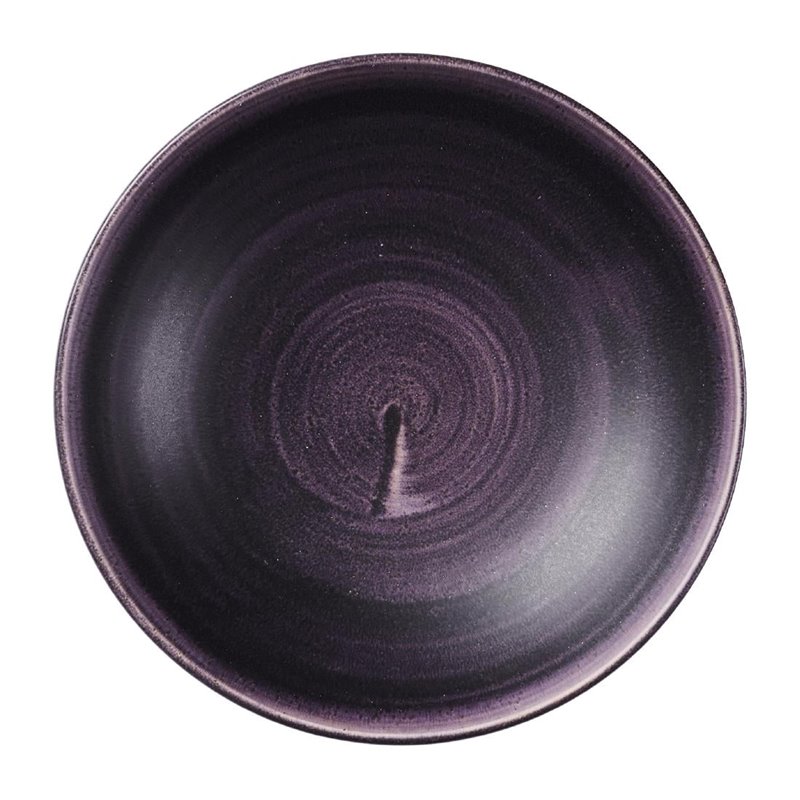 Assiettes coupes rondes Churchill Stonecast Patina Purple 182mm (Lot de 12) - Gastronoble - DX063