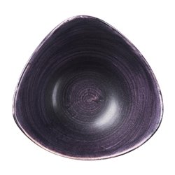 Bols triangulaires Churchill Stonecast Patina Purple 153mm (Lot de 12) - Gastronoble - DX068