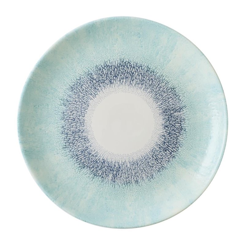 Assiettes rondes Churchill Studio Prints Fusion Blue 288mm (Lot de 12) - Gastronoble - DX073