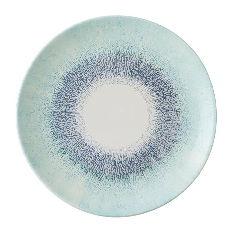 Assiettes rondes Churchill Studio Prints Fusion Blue 260mm (Lot de 12) - Gastronoble - DX074
