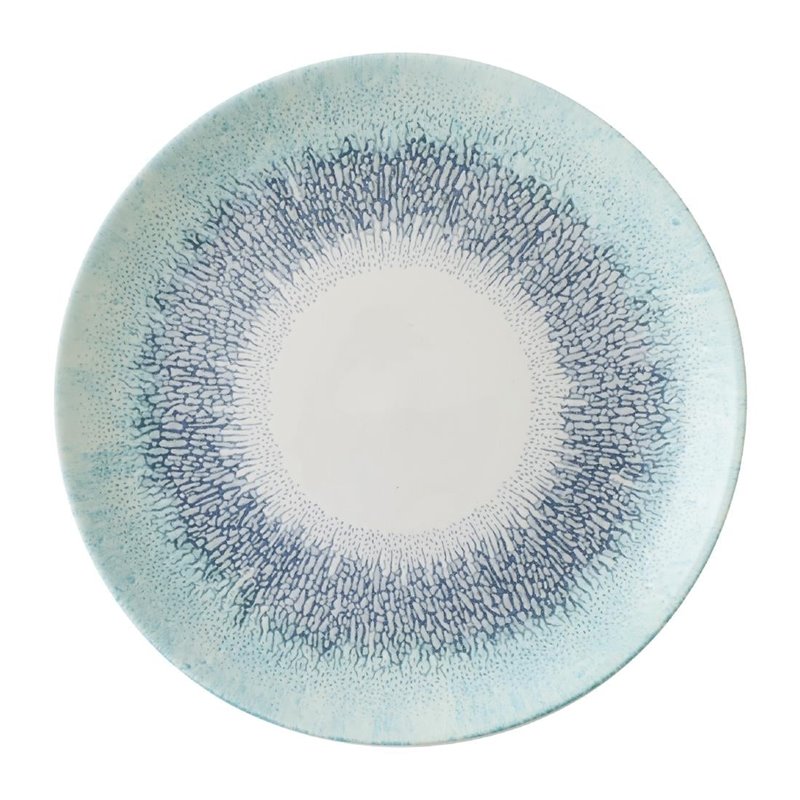 Assiettes rondes Churchill Studio Prints Fusion Blue 217mm (Lot de 12) - Gastronoble - DX075