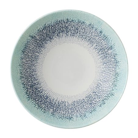 Assiettes coupes rondes Churchill Studio Prints Fusion Blue 182mm (Lot de 12) - Gastronoble - DX077