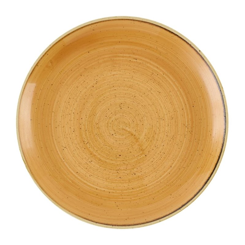 Assiettes avec rebord Churchill Stonecast Tangerine 288mm (Lot de 12) - Gastronoble - DX772