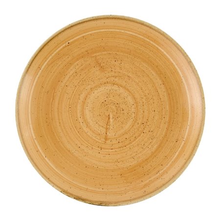 Assiettes avec rebord Churchill Stonecast Tangerine 217mm (Lot de 12) - Gastronoble - DX774
