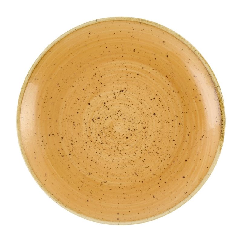 Assiettes avec rebord Churchill Stonecast Tangerine 165mm (Lot de 12) - Gastronoble - DX775