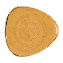 Assiettes triangulaires Churchill Stonecast Tangerine 229mm (Lot de 12) - Gastronoble - DX778