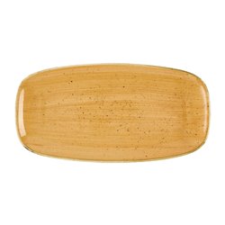 Assiettes oblongues Churchill Stonecast Tangerine Chefs' No. 3 (298 x 153mm) (Lot de 12) - Gastronoble - DX782