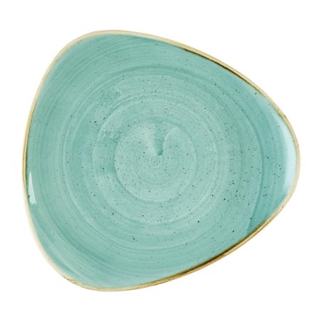 Assiettes triangulaires Churchill Stonecast Mint 229mm (Lot de 12) - Gastronoble - DX789