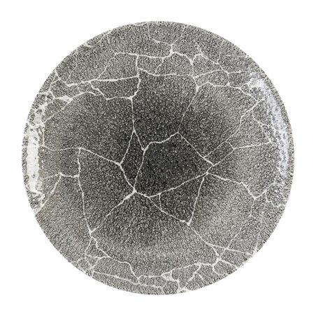 Assiettes rondes Churchill Studio Prints Kintsugi Quartz Black 288mm (Lot de 12) - Gastronoble - DX804