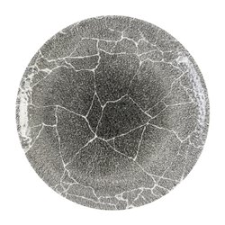 Assiettes rondes Churchill Studio Prints Kintsugi Quartz Black 260mm (Lot de 12) - Gastronoble - DX805