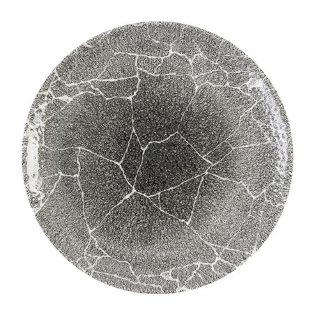 Assiettes rondes Churchill Studio Prints Kintsugi Quartz Black 260mm (Lot de 12) - Gastronoble - DX805