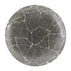 Assiettes rondes Churchill Studio Prints Kintsugi Quartz Black 217mm (Lot de 12) - Gastronoble - DX806
