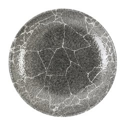Assiettes coupes rondes Churchill Studio Prints Kintsugi Quartz Black 248mm (Lot de 12) - Gastronoble - DX808
