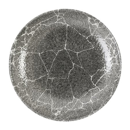 Assiettes coupes rondes Churchill Studio Prints Kintsugi Quartz Black 248mm (Lot de 12) - Gastronoble - DX808