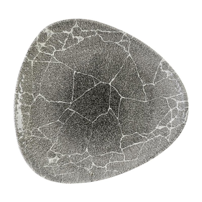 Assiettes triangulaires Churchill Studio Prints Kintsugi Quartz Black 265mm (Lot de 12) - Gastronoble - DX810