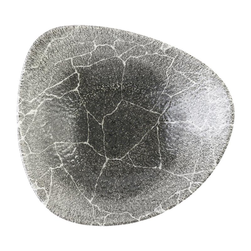 Bols triangulaires Churchill Studio Prints Kintsugi Quartz Black 235mm (Lot de 12) - Gastronoble - DX812