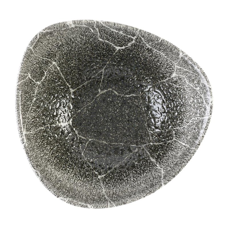 Bols triangulaires Churchill Studio Prints Kintsugi Quartz Black 185mm (Lot de 12) - Gastronoble - DX813