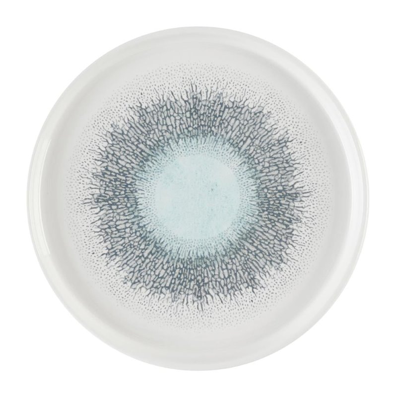 Assiettes avec rebord Churchill Studio Prints Fusion Aquamarine 210mm (Lot de 6) - Gastronoble - DX833