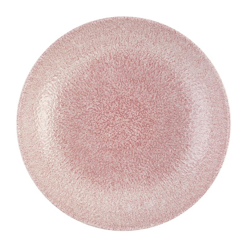 Assiettes coupes rondes Churchill Studio Prints Raku Rose Quartz Pink 248mm (Lot de 12) - Gastronoble - DX840