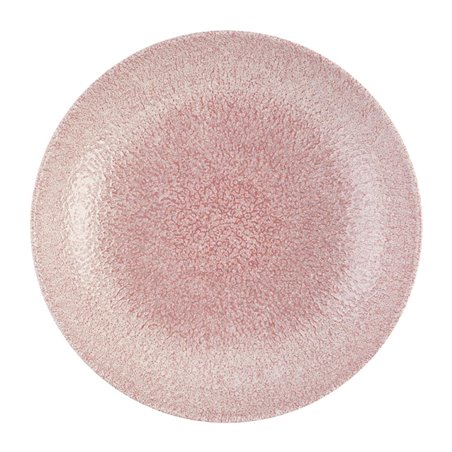 Assiettes coupes rondes Churchill Studio Prints Raku Rose Quartz Pink 248mm (Lot de 12) - Gastronoble - DX840