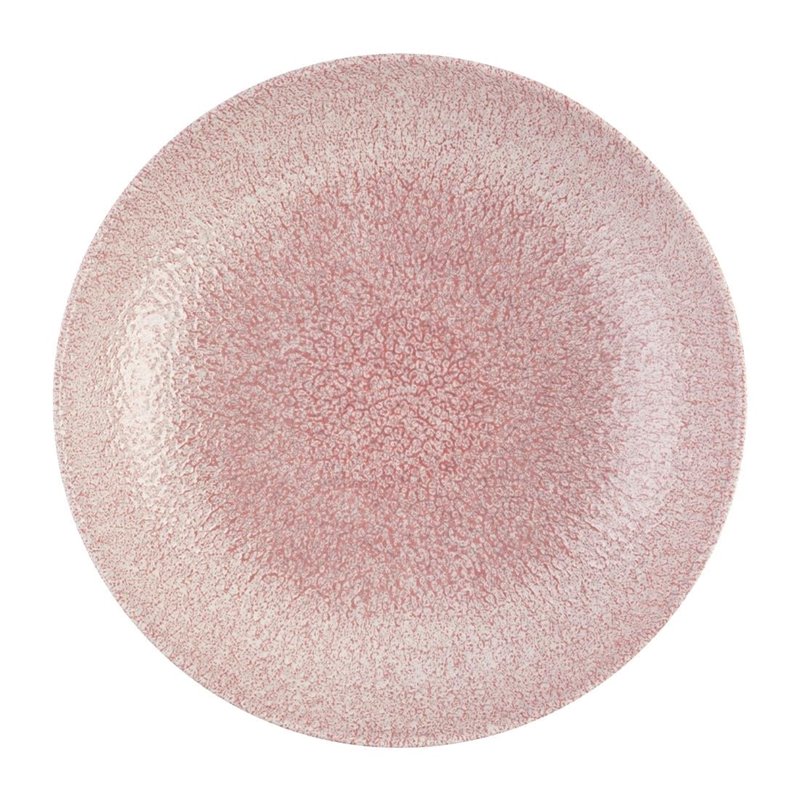 Assiettes coupe ronde Churchill Studio Prints Raku Rose Quartz Pink 182mm (Lot de 12) - Gastronoble - DX841