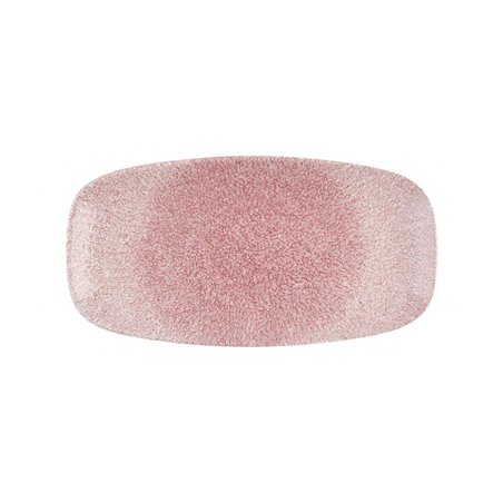 Assiettes oblongues Churchill Studio Prints Raku Rose Quartz Pink No. 4 (355 x 189mm) (Lot de 12) - Gastronoble - DX842