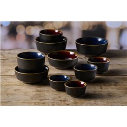 Bols &agrave; soupe Churchill Nourish Tokyo Blue Kochi 50 x 115mm (Lot de 12) - Gastronoble - DX848
