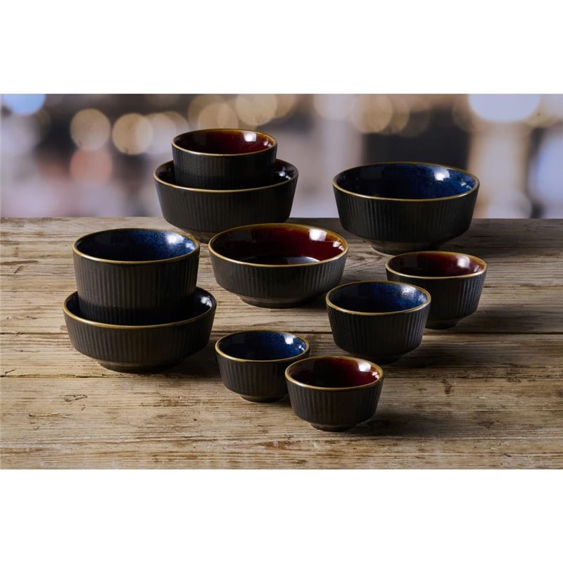 Bols &agrave; soupe Churchill Nourish Tokyo Blue Kochi 50 x 115mm (Lot de 12) - Gastronoble - DX848