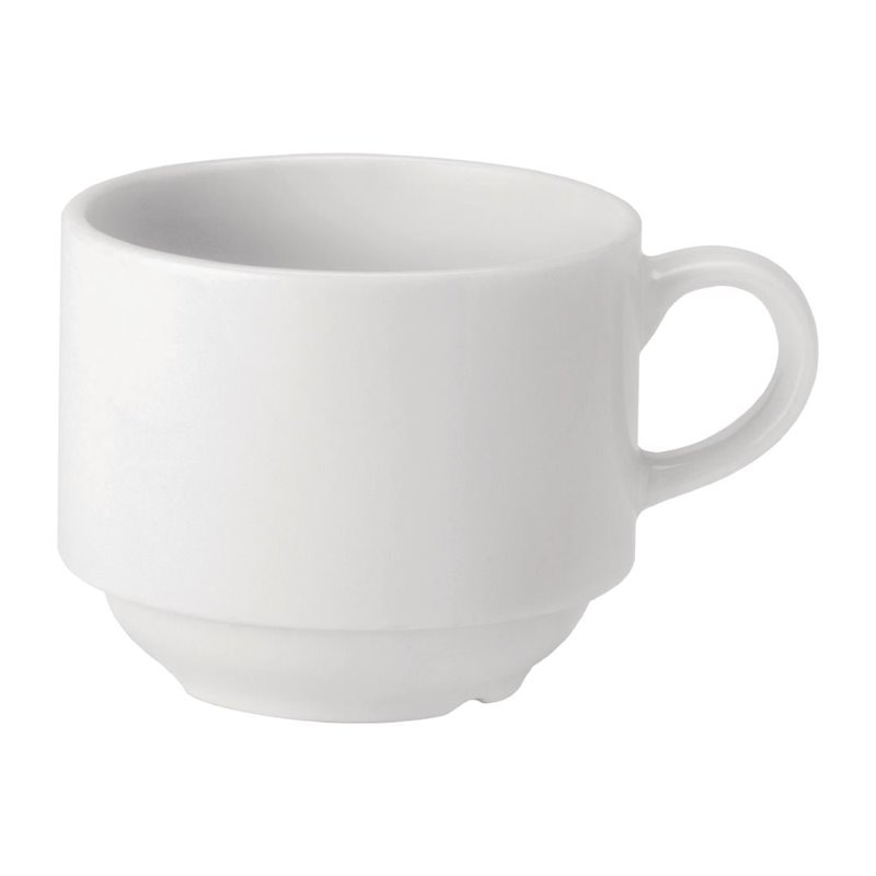 Tasses empilables Utopia Pure White 200 ml (lot de 24) - Gastronoble - DY332