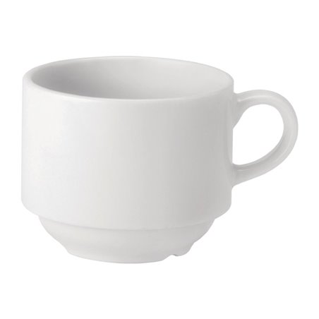 Tasses empilables Utopia Pure White 200 ml (lot de 24) - Gastronoble - DY332
