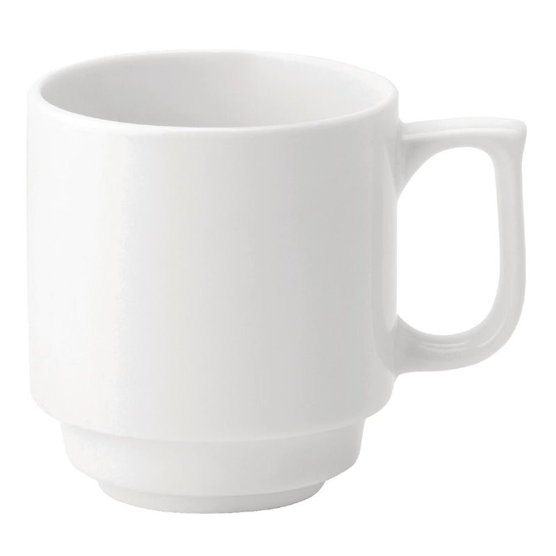 Mugs empilables Utopia Pure White 280 ml (lot de 36) - Gastronoble - DY336