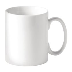 Mugs &agrave; bords droits blancs Utopia Titan 340 ml (lot de 48) - Gastronoble - DY339