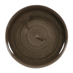 Assiettes avec rebord Churchill Stonecast Patina Evolve Iron Black 324mm (Lot de 6) - Gastronoble - DY900
